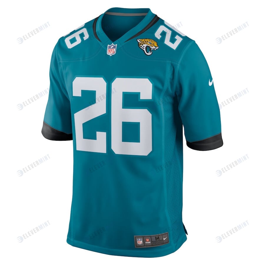 D'Ernest Johnson 26 Jacksonville Jaguars Men Game Jersey - Teal