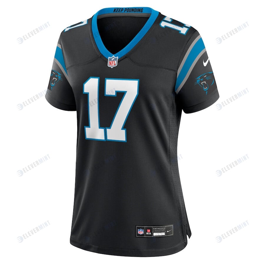 DJ Chark Jr. 17 Carolina Panthers Women Game Jersey - Black