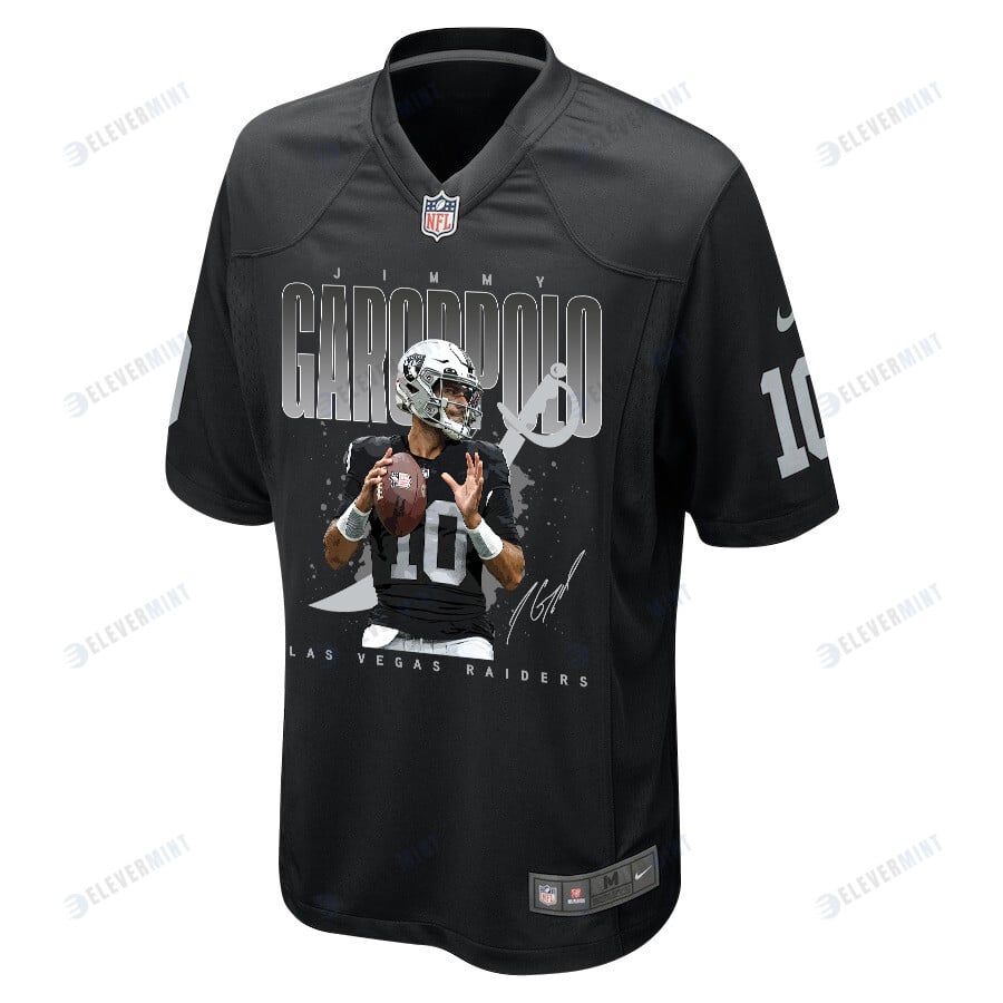 Jimmy Garoppolo 10 Las Vegas Raiders Drive to Victory Game Jersey - Men, Black