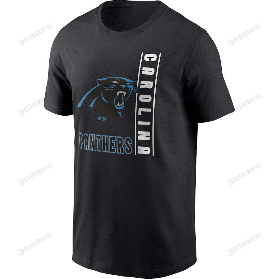 Carolina Panthers Lockup Essential T-Shirt - Black