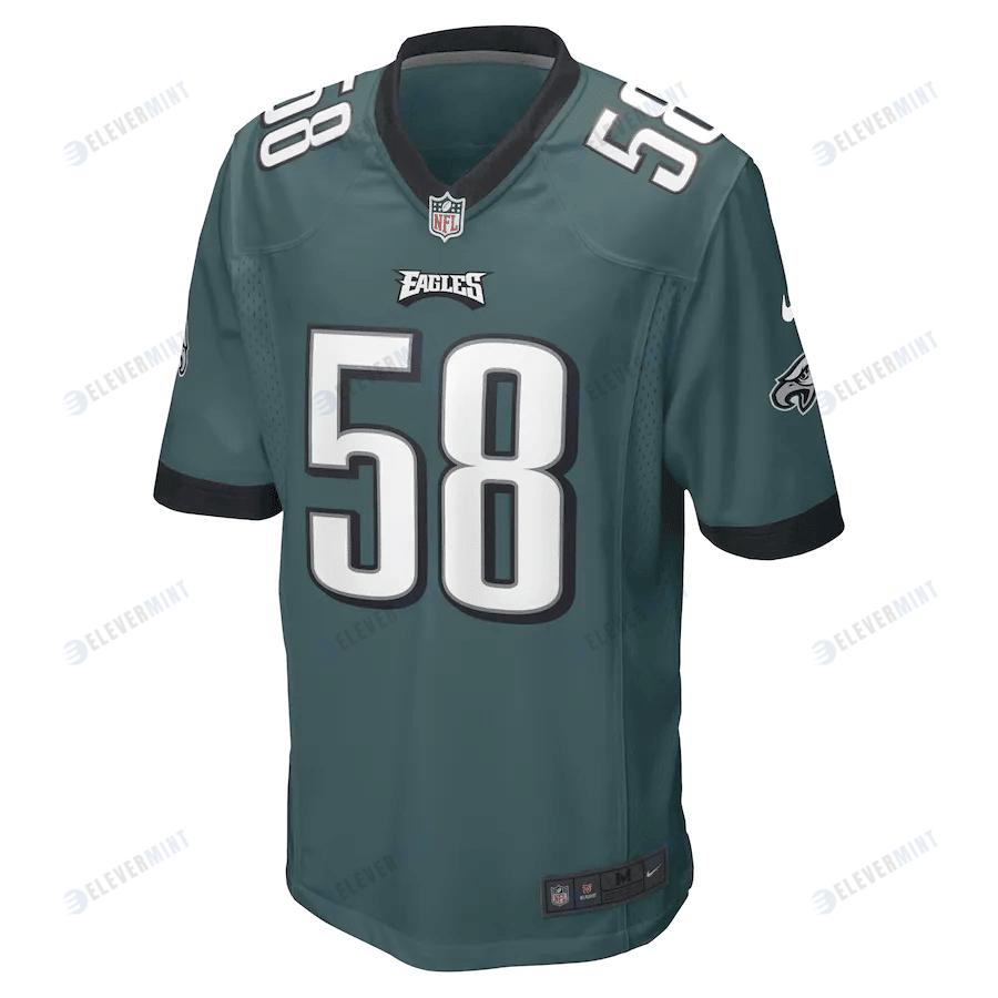 Kyron Johnson Philadelphia Eagles Game Player Jersey - Midnight Green