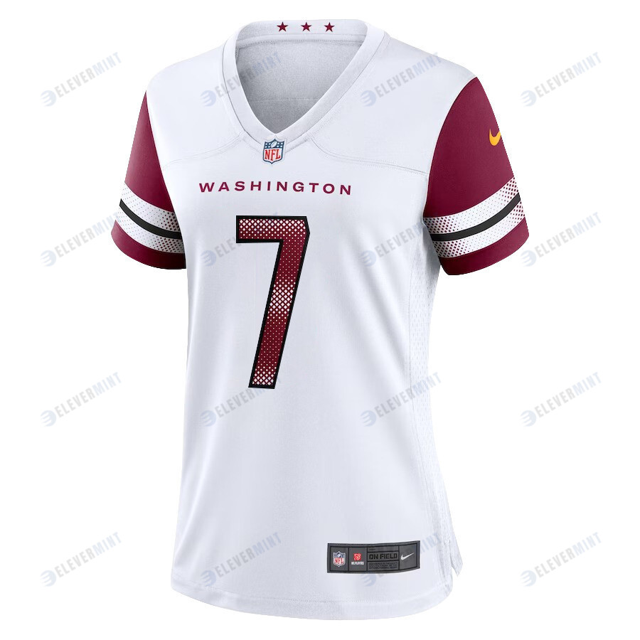 Jacoby Brissett 7 Washington Commanders Game Women Jersey - White