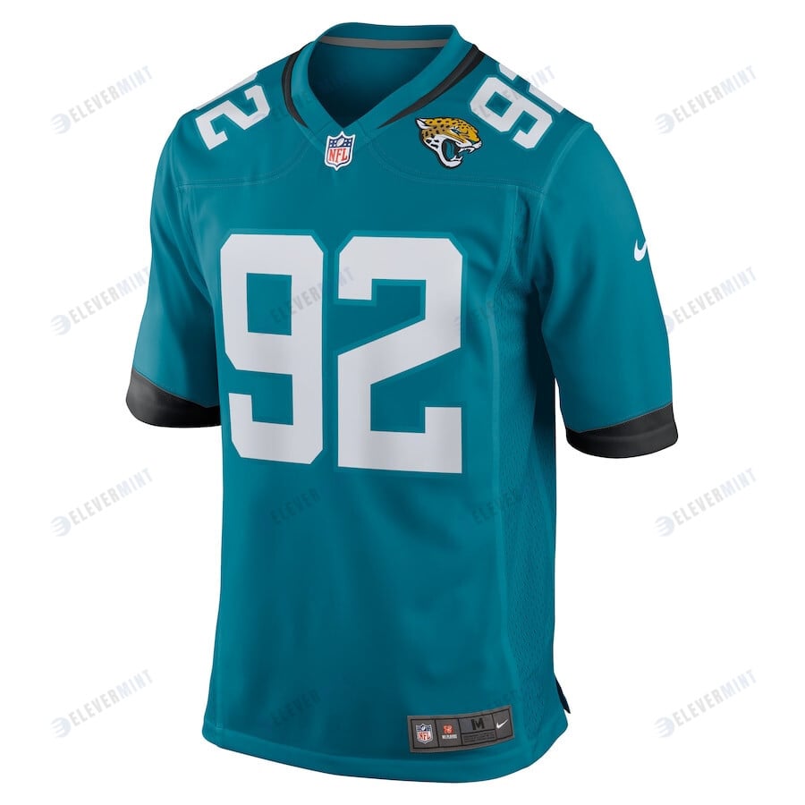 Esezi Otomewo 92 Jacksonville Jaguars Men's Team Game Jersey - Teal