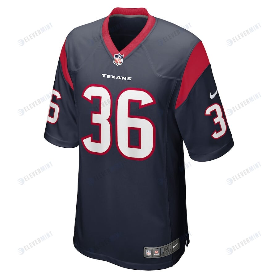Brandon Hill 36 Houston Texans Team Game Men Jersey - Navy