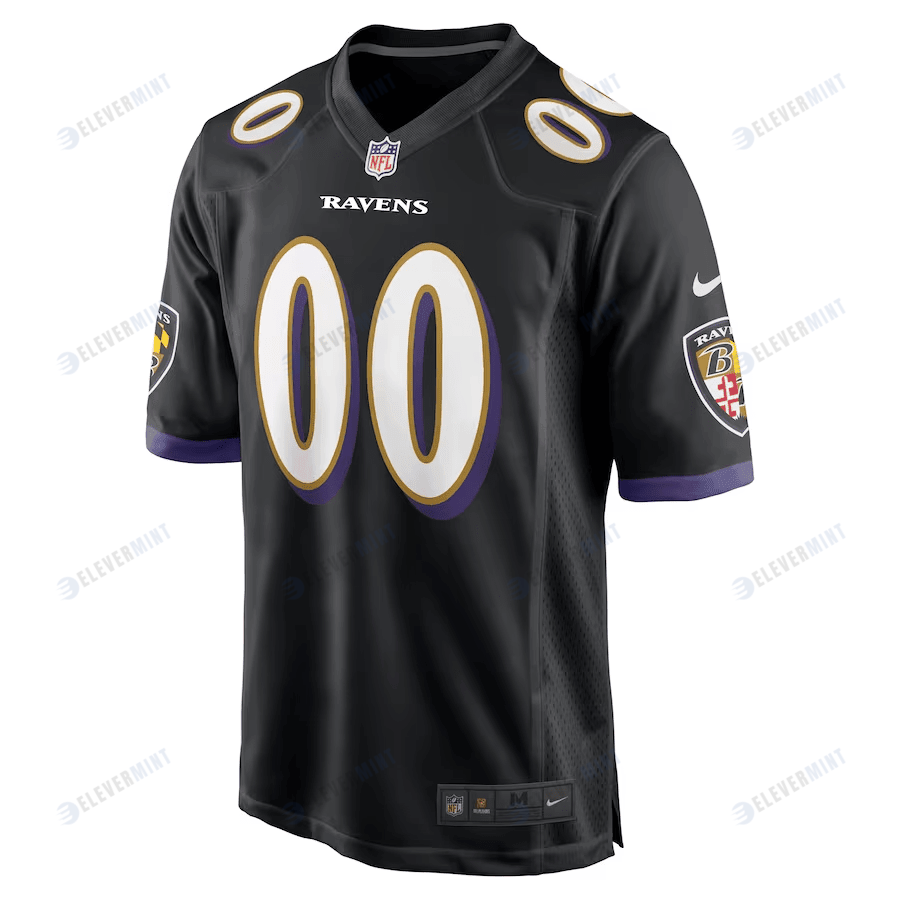 Odell Beckham Jr. 00 Baltimore Ravens Men Game Jersey - Black