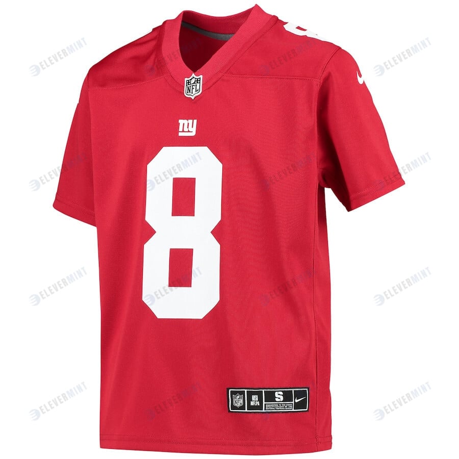Daniel Jones New York Giants Youth Inverted Team Game Jersey - Red