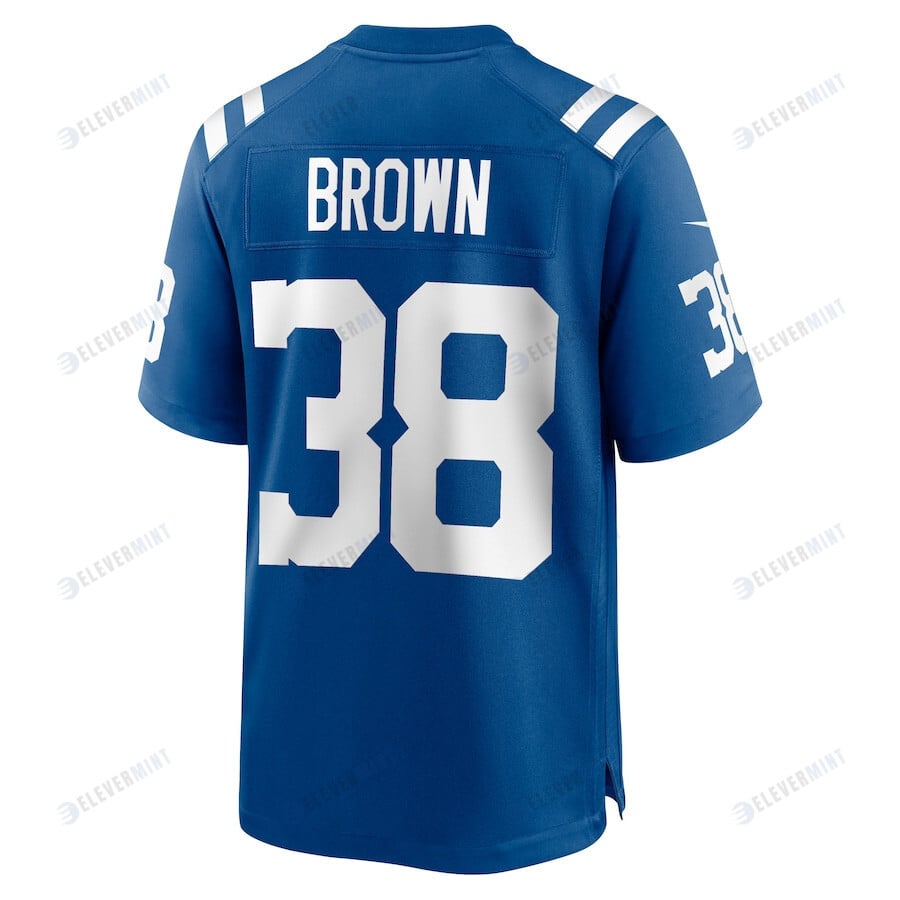 Tony Brown 38 Indianapolis Colts Men Game Jersey - Royal