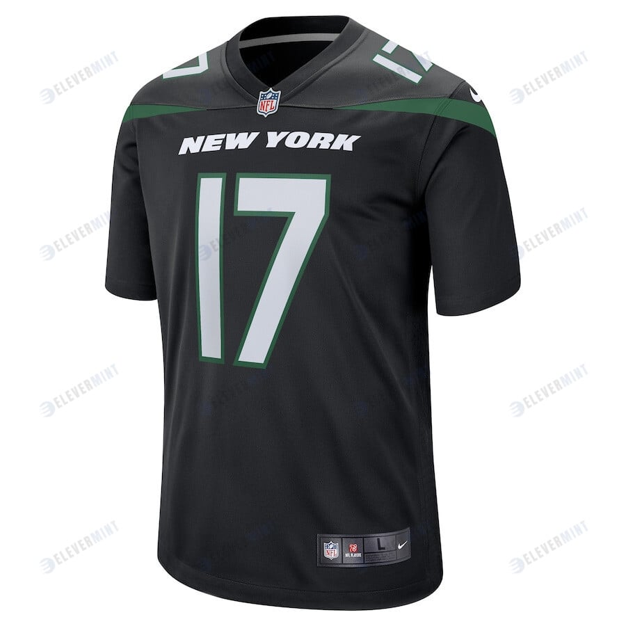 Garrett Wilson New York Jets Alternate Game Player Jersey - Stealth Black