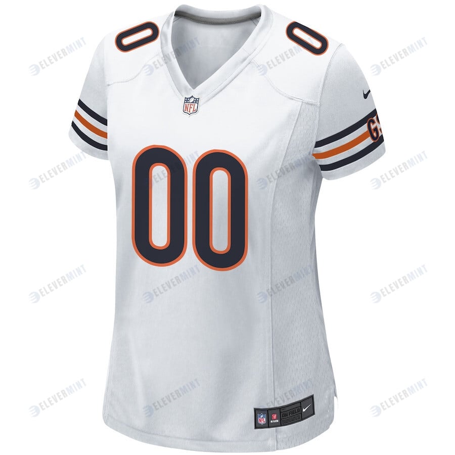 Chicago Bears Women Custom Game Jersey - White