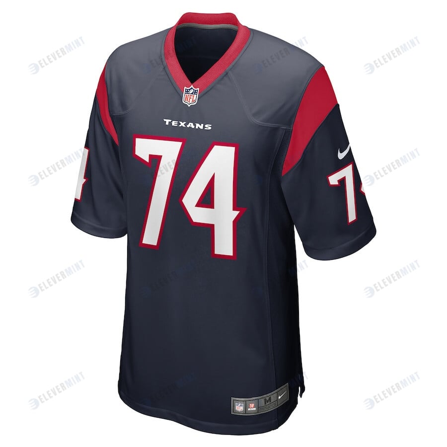 Josh Jones 74 Houston Texans Men's Team Game Jersey - Navy