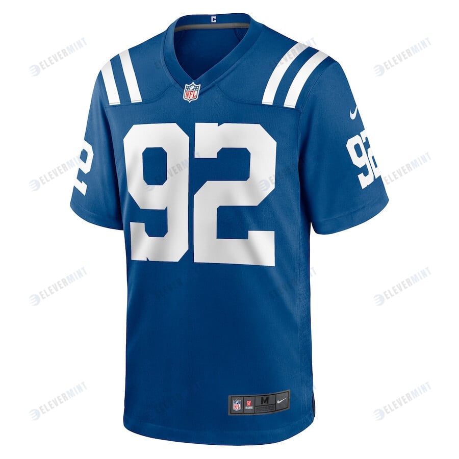 Jacob Martin 92 Indianapolis Colts Men Team Game Jersey - Royal