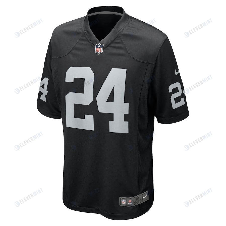 Marcus Peters 24 Las Vegas Raiders Men Team Game Jersey - Black