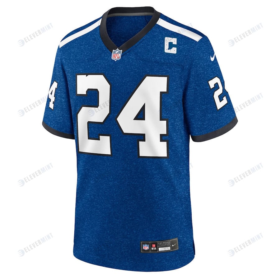 Lenny Moore 24 Indianapolis Colts Indiana Nights Alternate Game Men Jersey - Royal