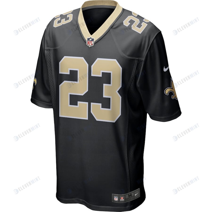 Marshon Lattimore 23 New Orleans Saints Men's Game Jersey - Black