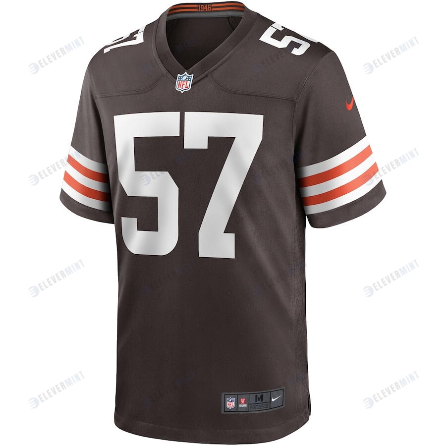 Clay Matthews 57 Cleveland Browns Men Game Retired Jersey - Brown
