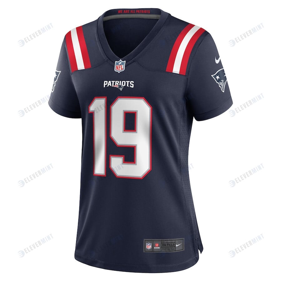Garrett Gilbert 19 New England Patriots Game Women Jersey - Navy