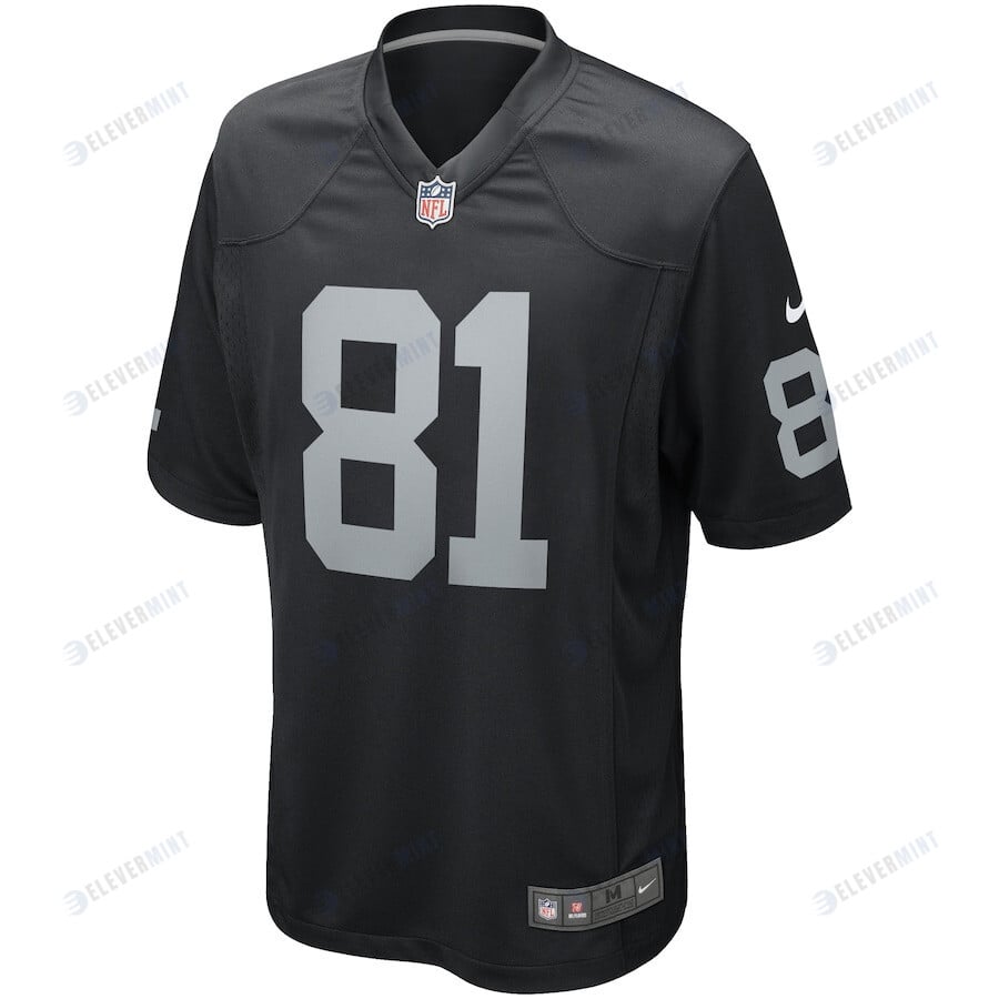 Tim Brown 81 Las Vegas Raiders Men Game Retired Jersey - Black