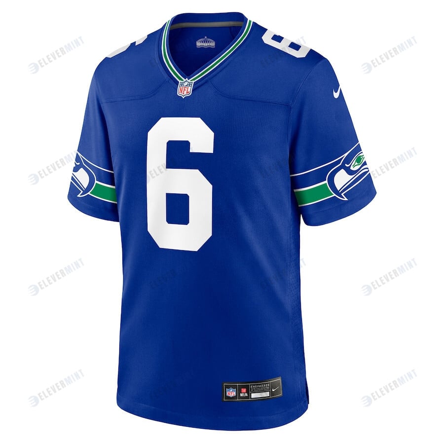 Quandre Diggs 6 Seattle Seahawks Throwback Player Game Men Jersey - Royal