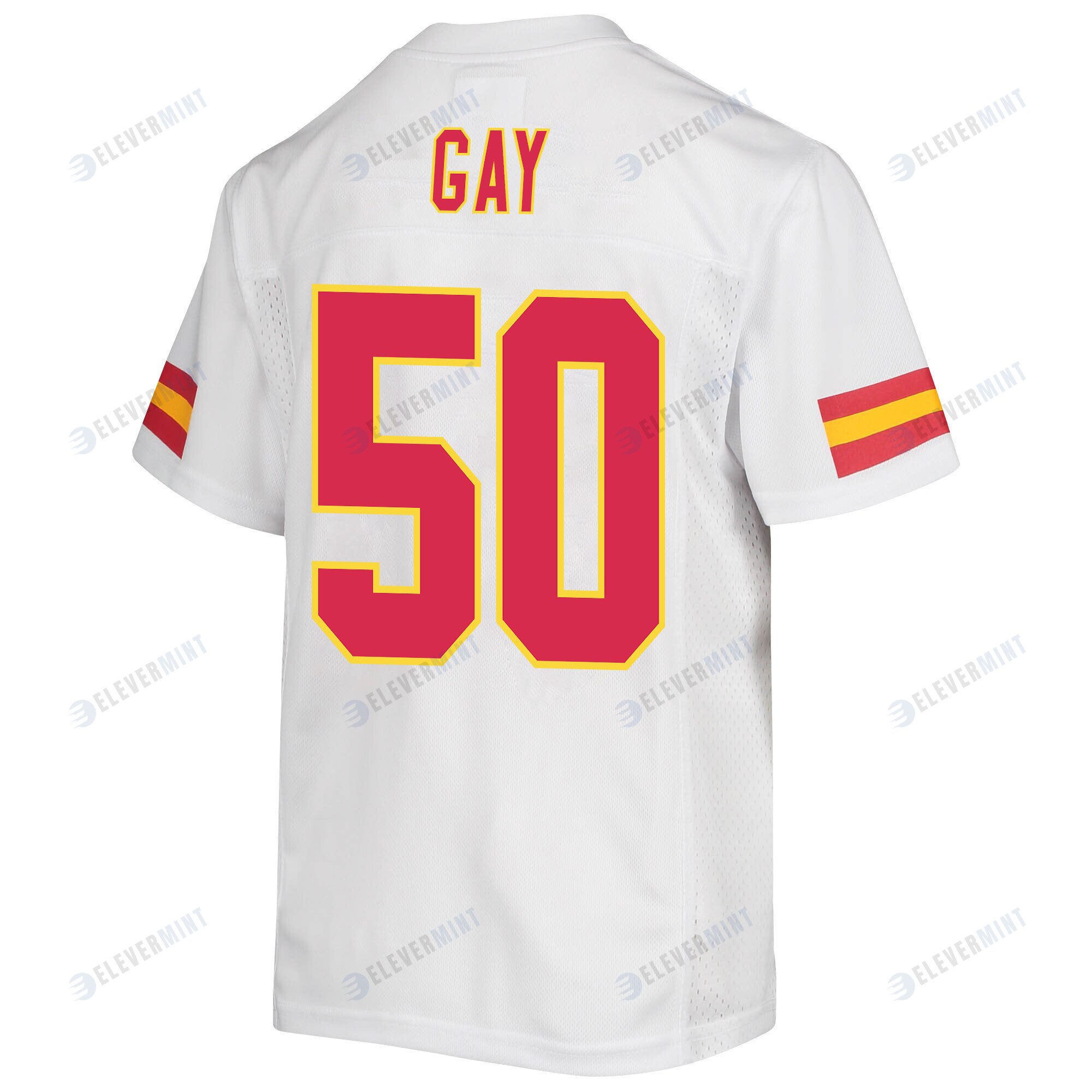 Willie Gay 50 Kansas City Chiefs Super Bowl LVII Champions 3 Stars Youth Game Jersey - White