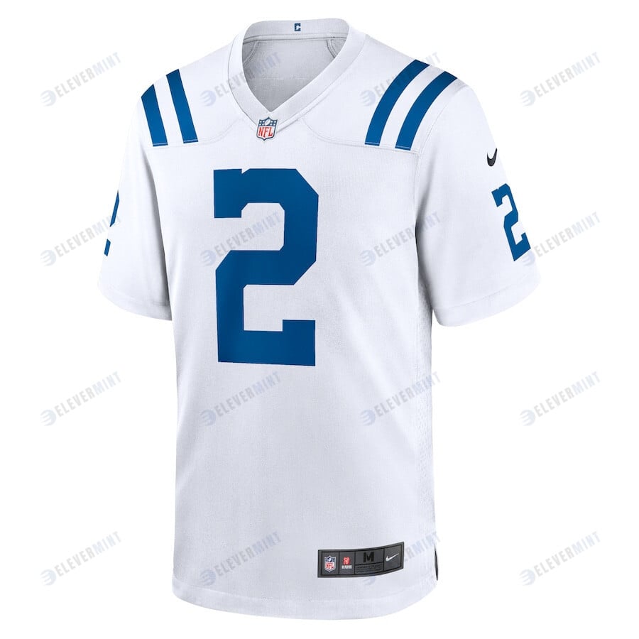 Carson Wentz 2 Indianapolis Colts Men Team Game Jersey - White