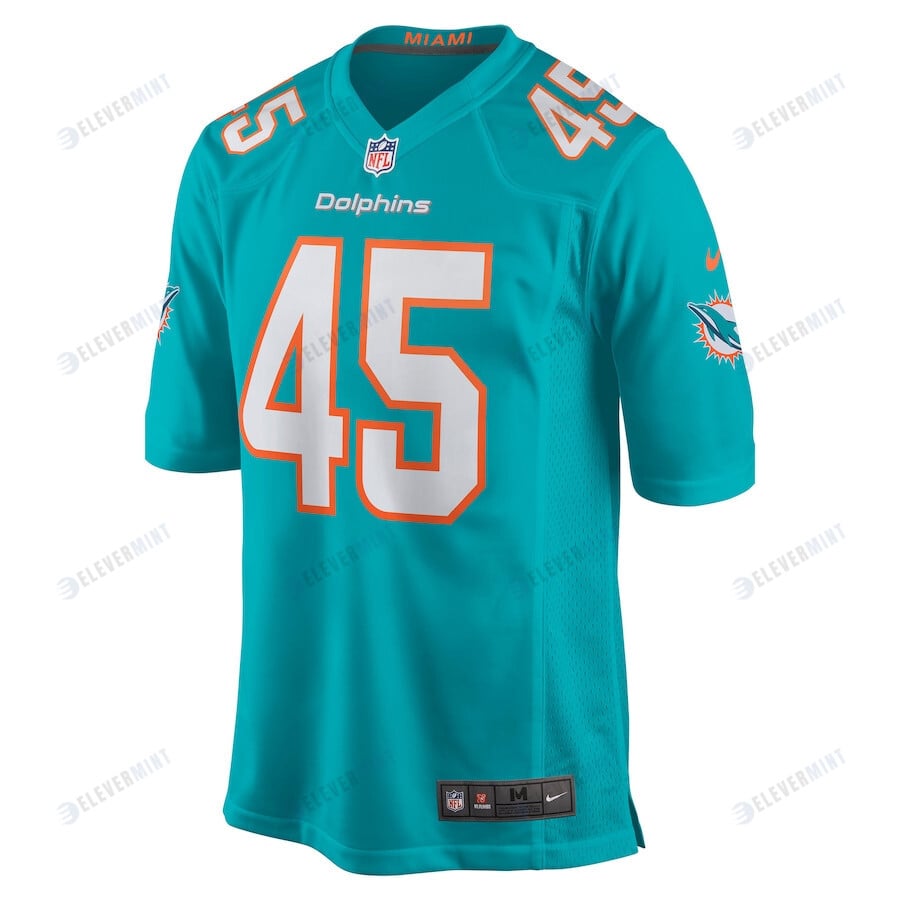 Duke Riley 45 Miami Dolphins Men Game Jersey - Aqua