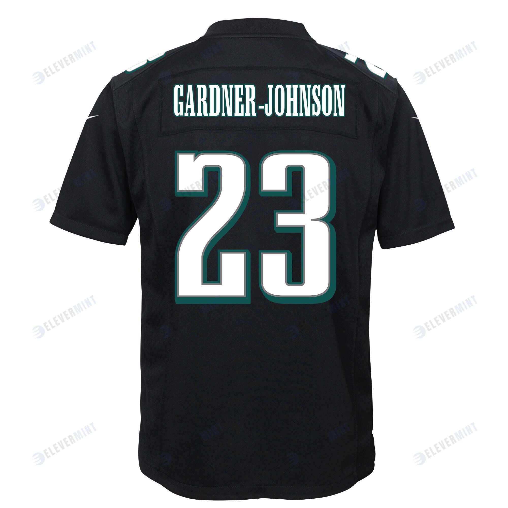 C.J. Gardner-Johnson 23 Philadelphia Eagles Super Bowl LVII Champions 2 Stars Youth Game Jersey - Black