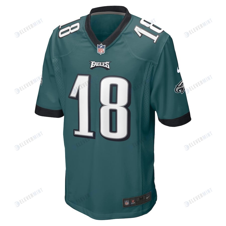 Jalen Reagor 18 Philadelphia Eagles Game Jersey - Midnight Green