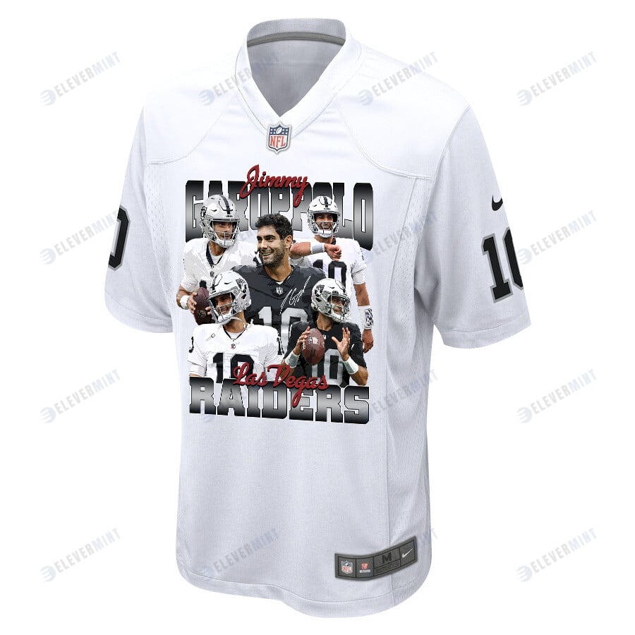 Jimmy Garoppolo 10 Las Vegas Raiders The Golden Arm Game Jersey - Men, White