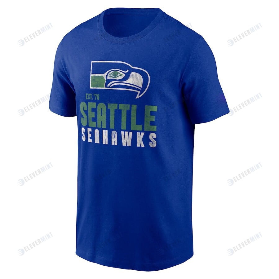 Seattle Seahawks Helmet Essential T-Shirt - Royal