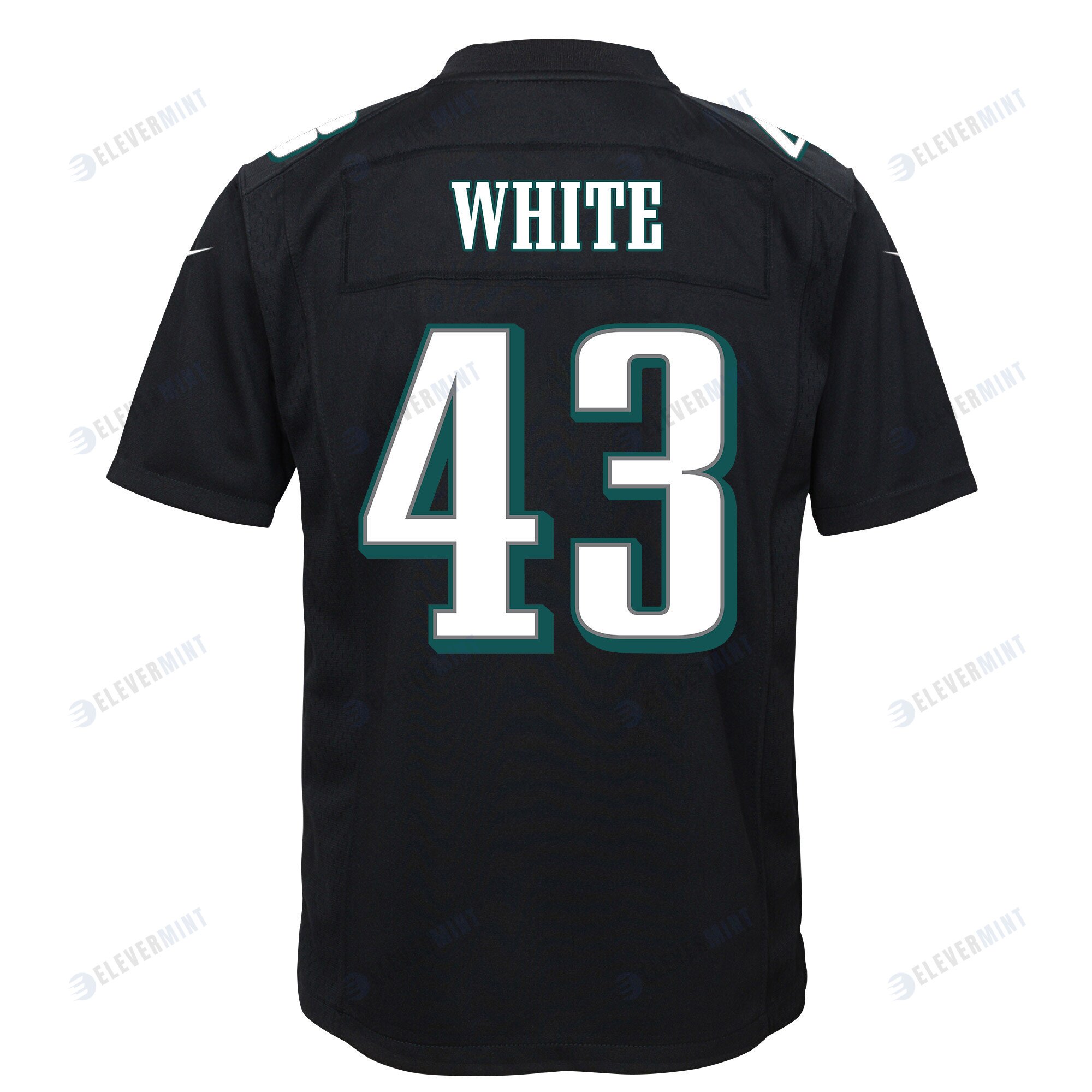 Kyzir White 43 Philadelphia Eagles Super Bowl LVII Champions 2 Stars Youth Game Jersey - Black