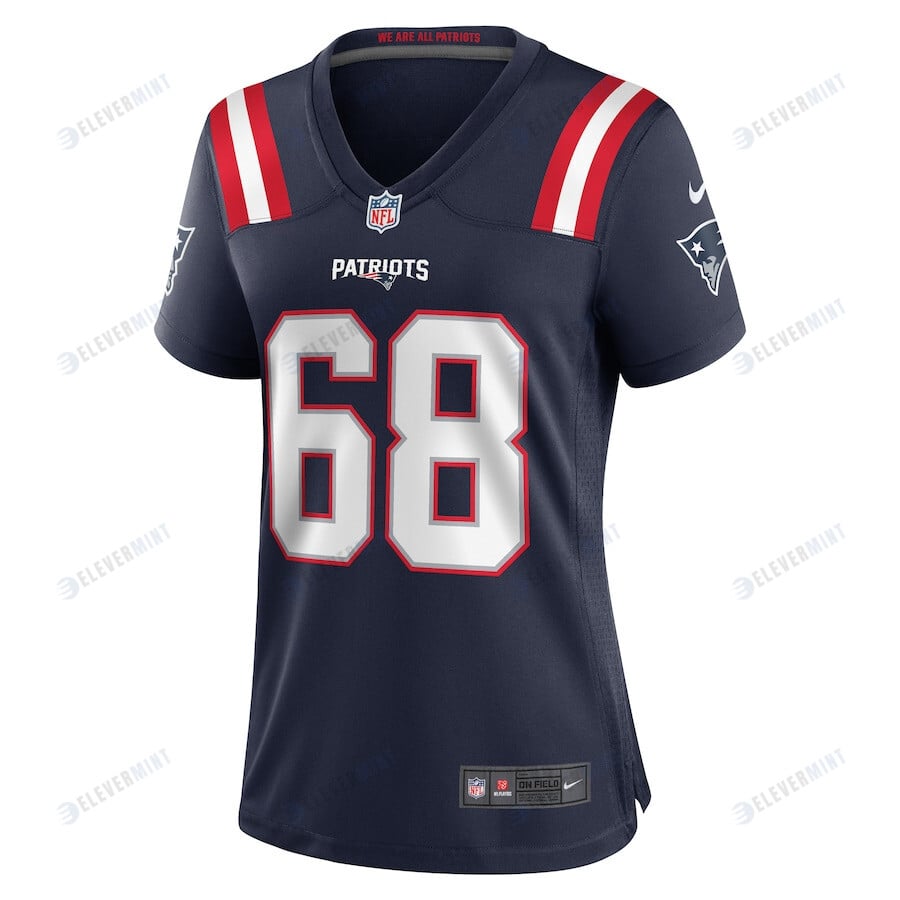 Atonio Mafi 68 New England Patriots Women Team Game Jersey - Navy