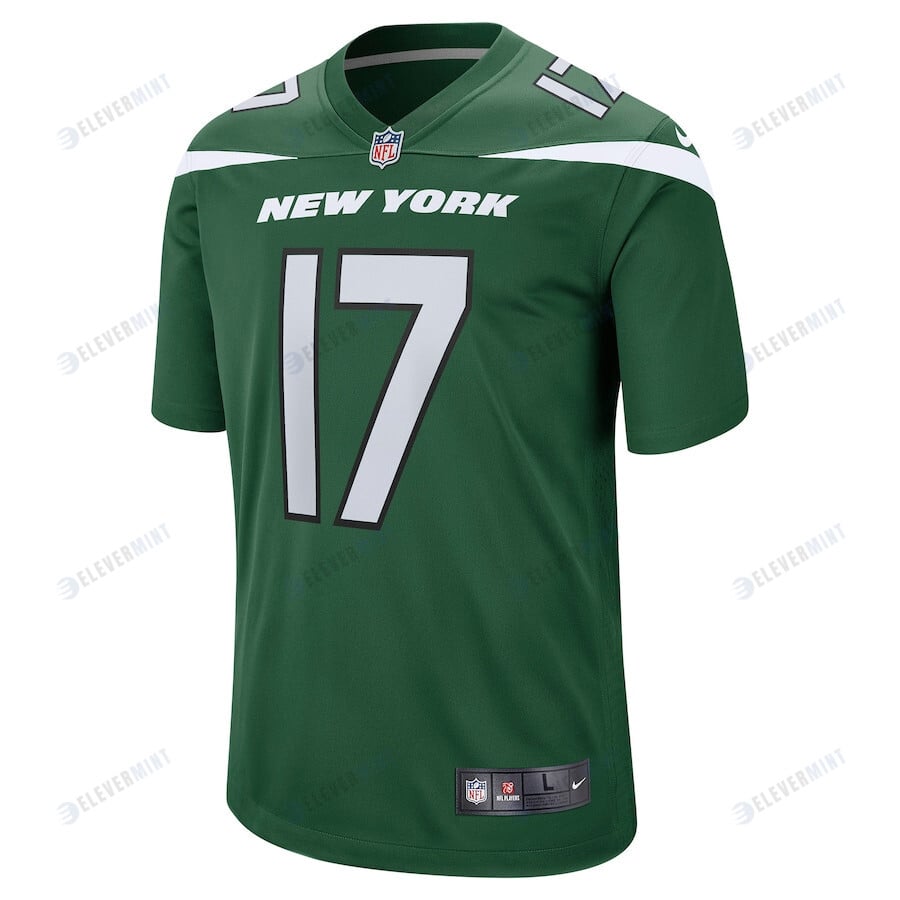 Garrett Wilson 17 New York Jets 2022 Draft First Round Pick Player Game Jersey In Gotham Green