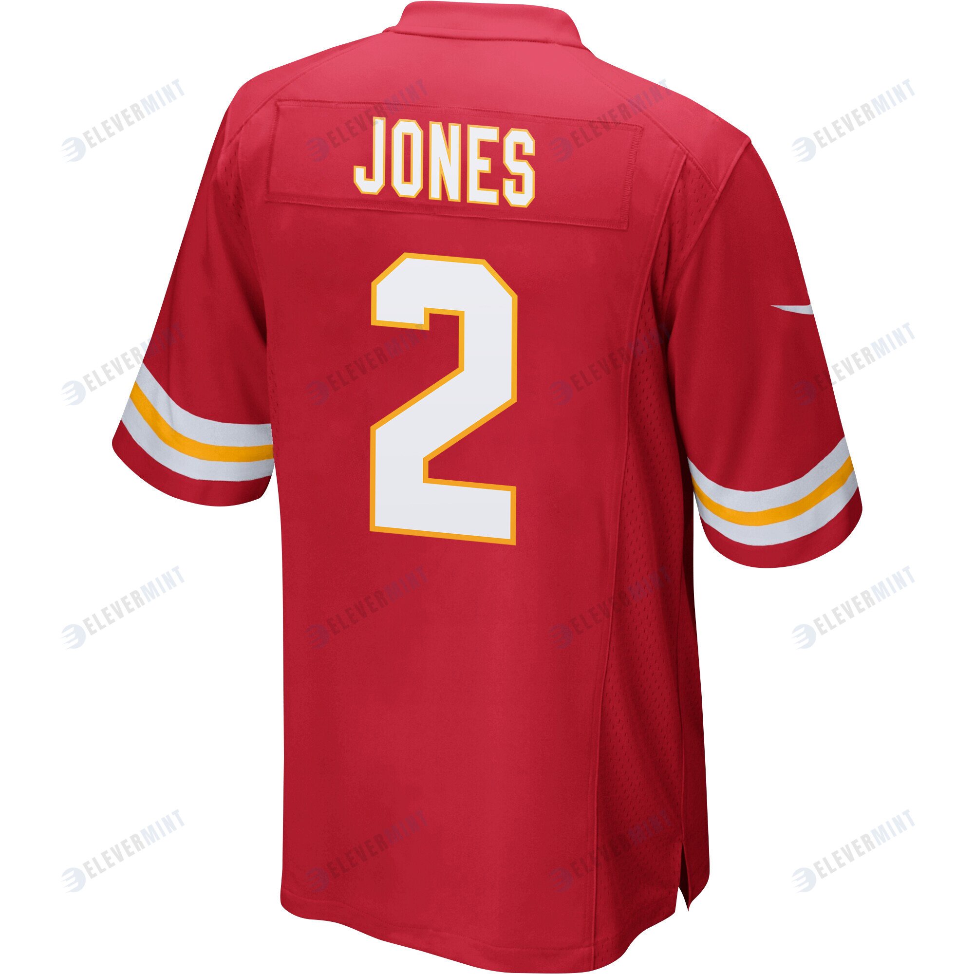 Ronald Jones 2 Kansas City Chiefs Super Bowl LVII Champions 3 Stars Men Game Jersey - Red