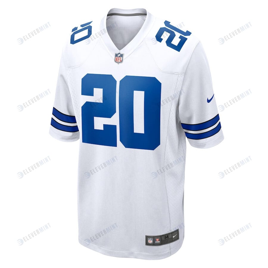 Tony Pollard 20 Dallas Cowboys Game Player Jersey - White