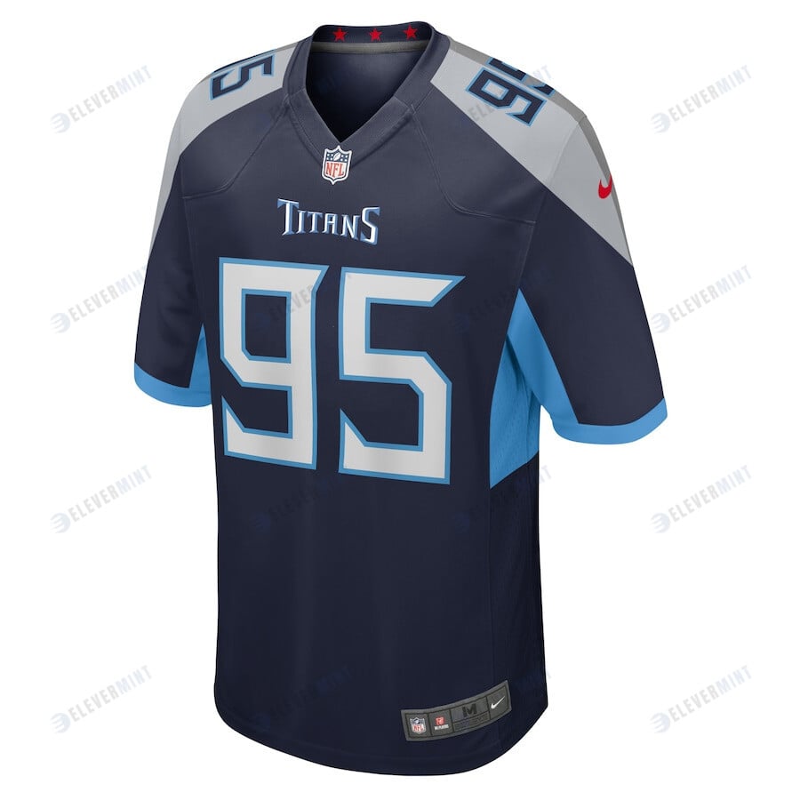 Kyle Peko 95 Tennessee Titans Men Team Game Jersey - Navy