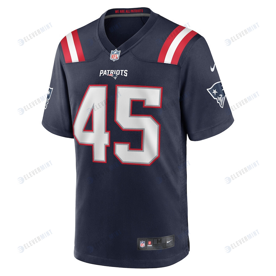 Chris Board 45 New England Patriots Game Men Jersey - Navy