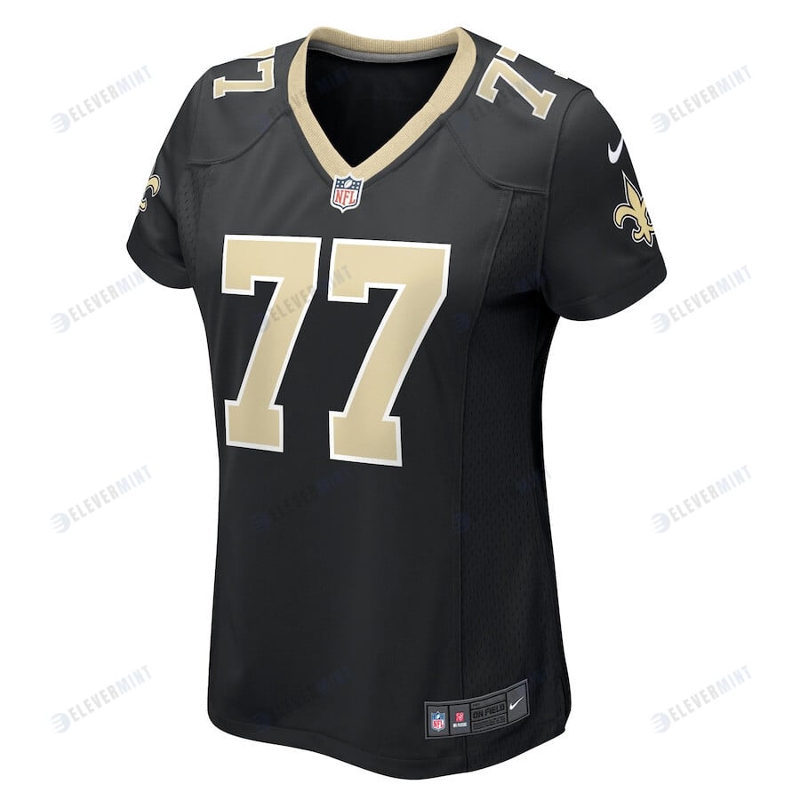 Cameron Erving 77 New Orleans Saints Women Game Jersey - Black