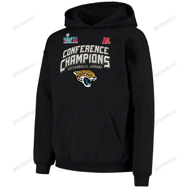 Jacksonville Jaguars AFC Conference Champions Black Pullover Hoodie
