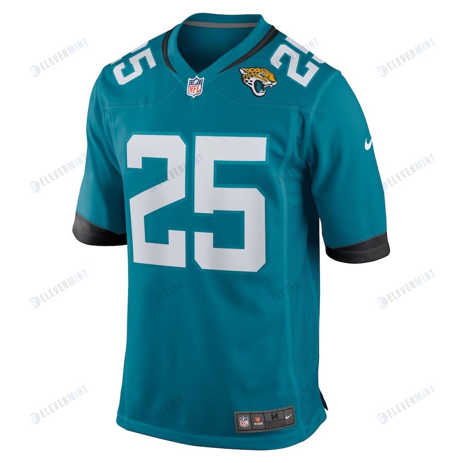 D'Ernest Johnson 25 Jacksonville Jaguars Men Team Game Jersey - Teal