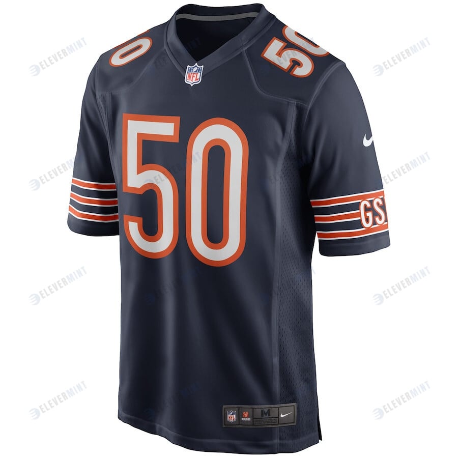 Barkevious Mingo 50 Chicago Bears Men Game Jersey - Navy