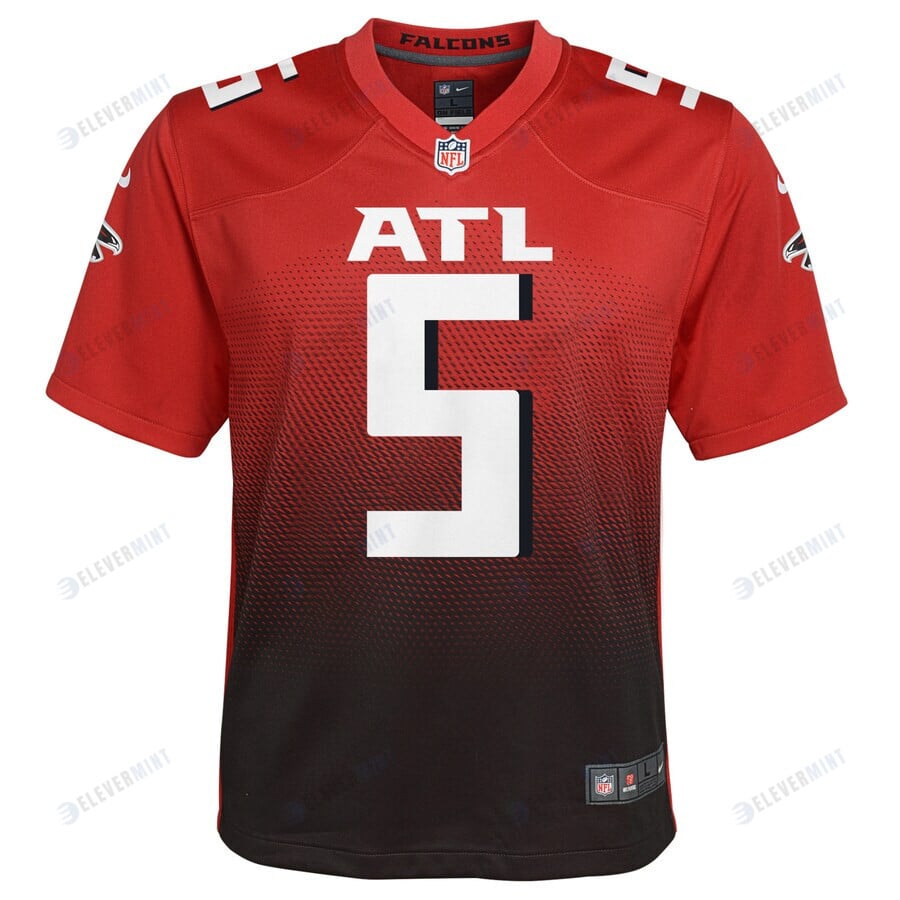 Drake London 5 Atlanta Falcons Youth Game Jersey - Red