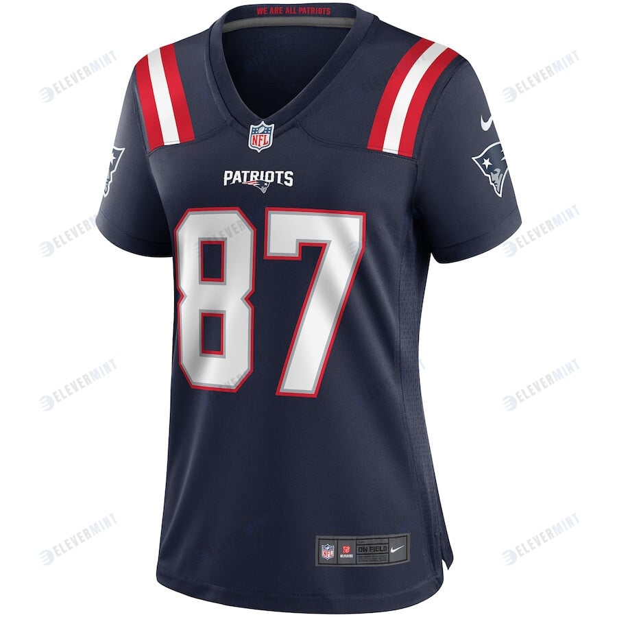 Ben Coates 87 New England Patriots Women Game Retired Jersey - Navy