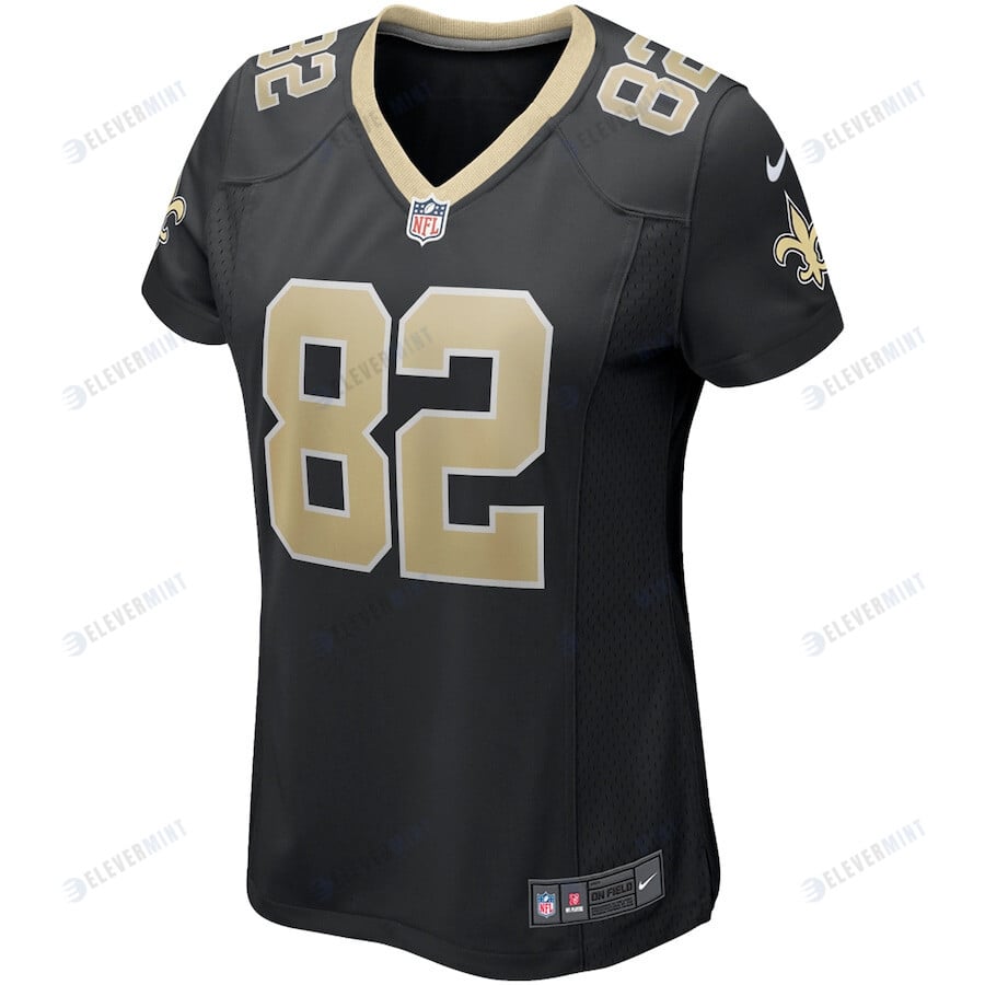 Adam Trautman 82 New Orleans Saints Women's Game Jersey - Black
