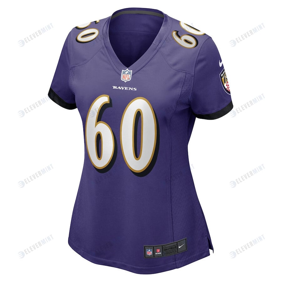 Kyle Fuller 60 Baltimore Ravens Women Game Jersey - Purple
