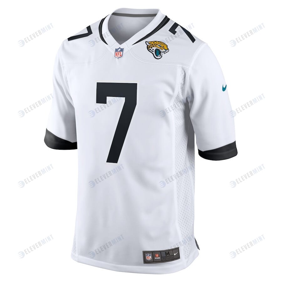 Byron Leftwich 7 Jacksonville Jaguars Men Retired Game Jersey - White