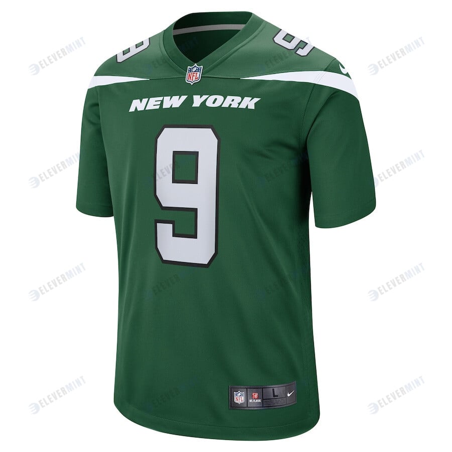 Greg Zuerlein 9 New York Jets Men Team Game Jersey - Gotham Green