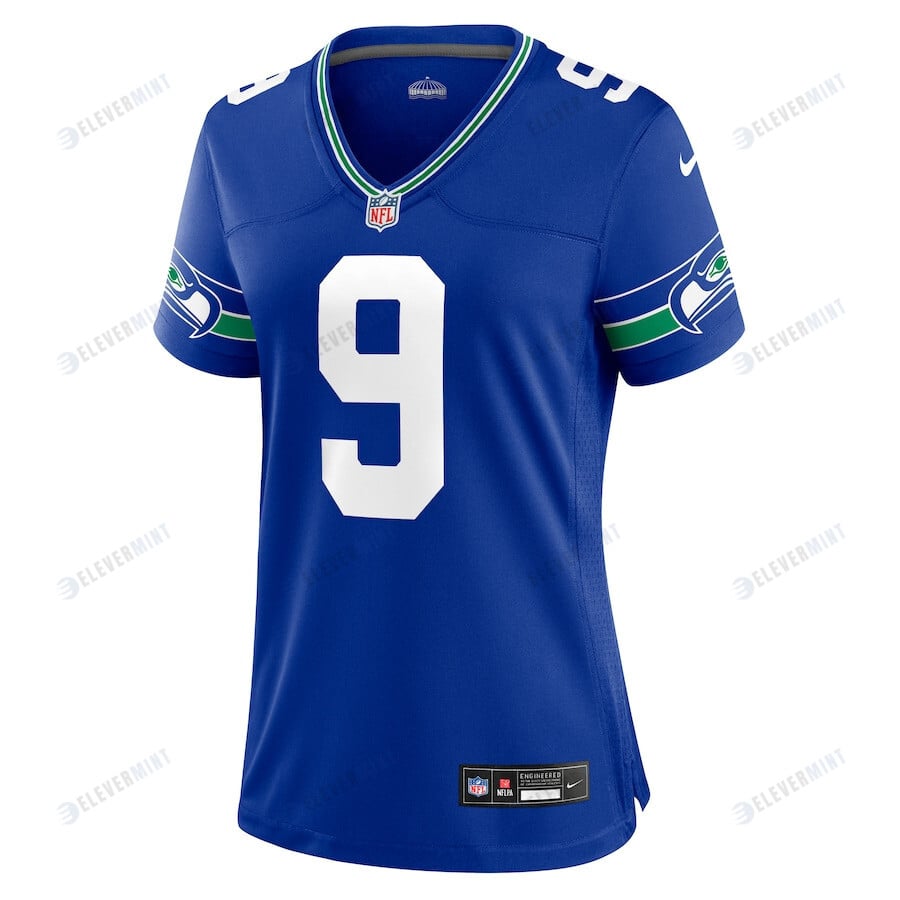 Kenneth Walker III 9 Seattle Seahawks Women's Throwback Player Game Jersey - Royal