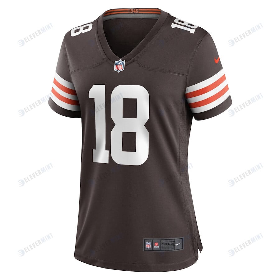 David Bell 18 Cleveland Browns Women's Game Jersey - Brown