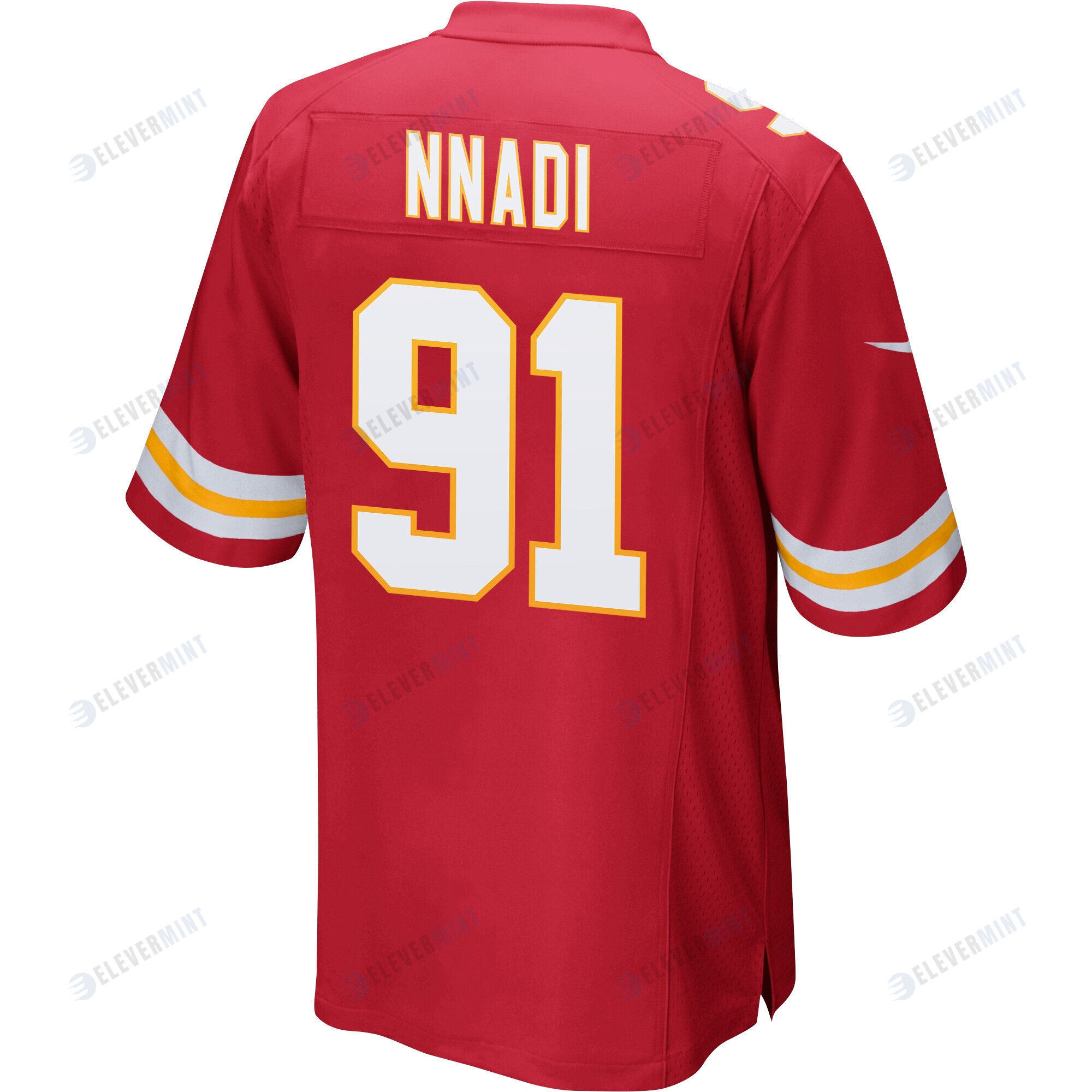 Derrick Nnadi 91 Kansas City Chiefs Super Bowl LVII Champions Men Game Jersey - Red