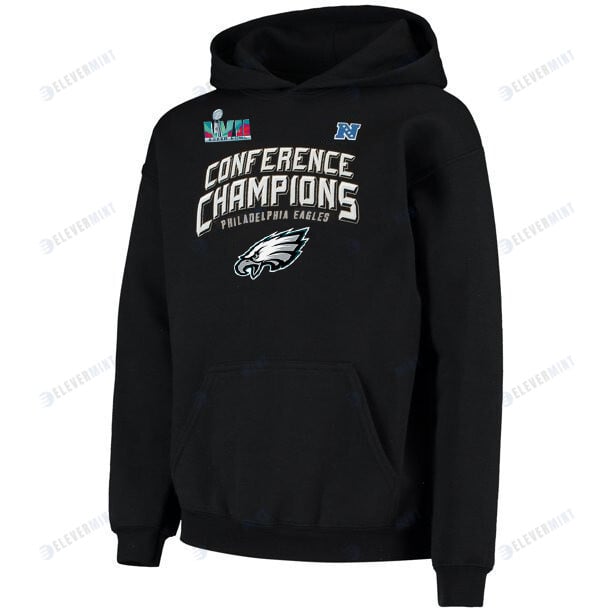 Philadelphia Eagles NFC Conference Champions Black Pullover Hoodie